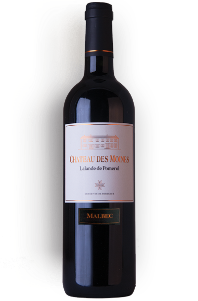 bottle wine chateau des moines malbec lalande de pomerol